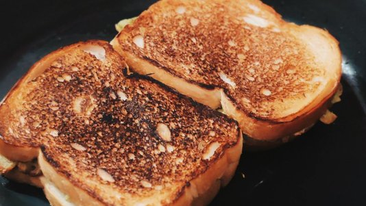grilled cheese toasted sandwich close-up